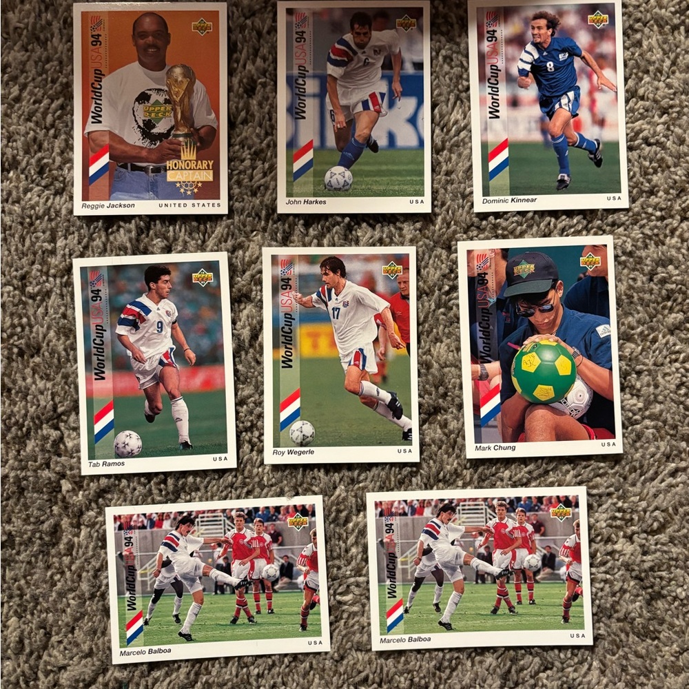 World Cup 94 Soccer Trading Cards Set